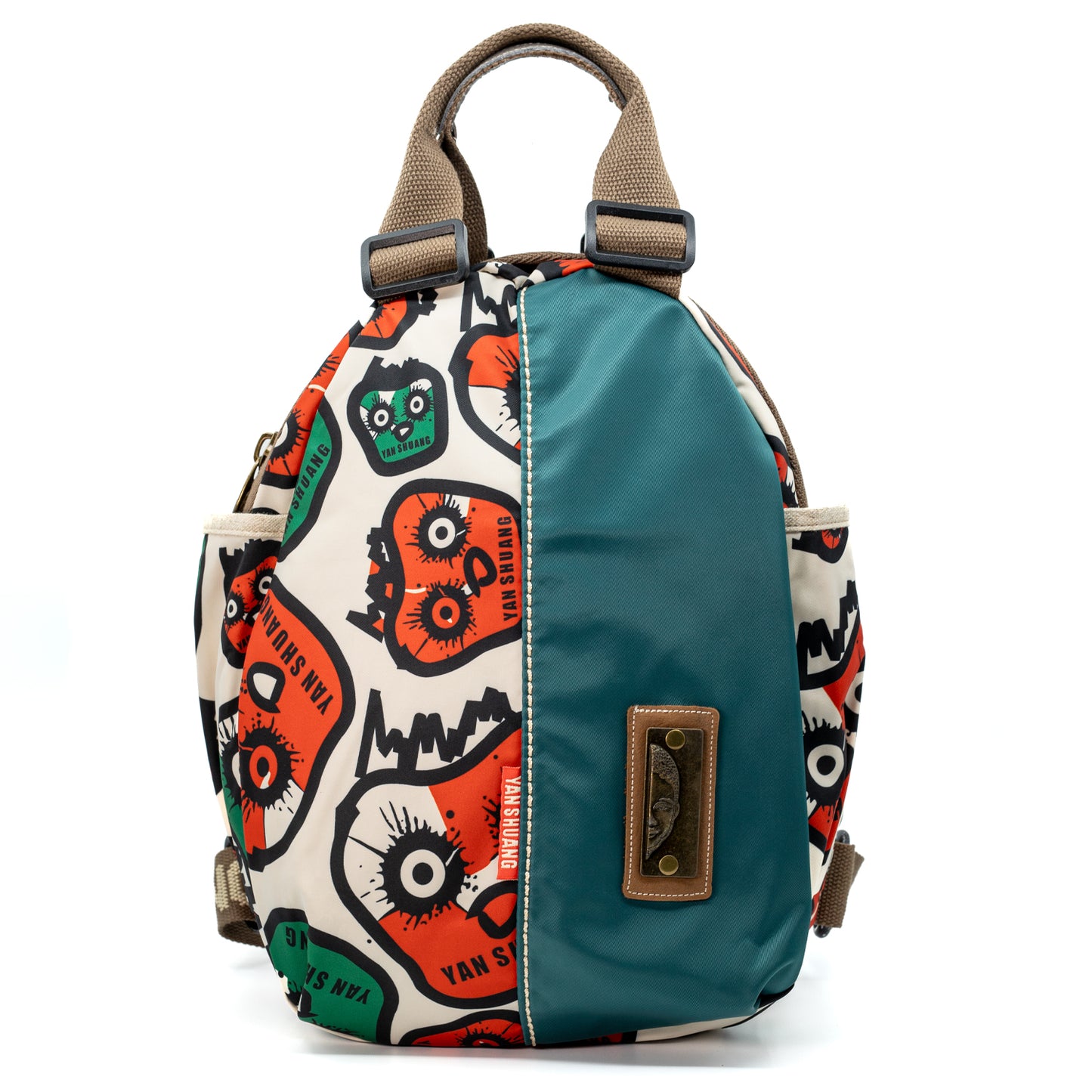 YAN SHUANG Candy Head Turquoise Urban Backpack