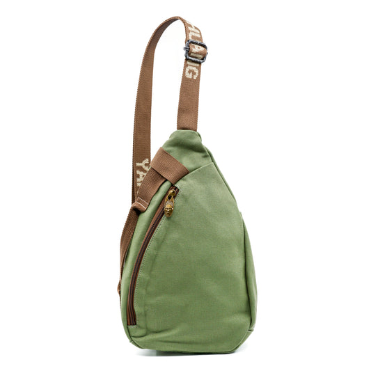 YAN SHUANG Military Green Shoulder Bag