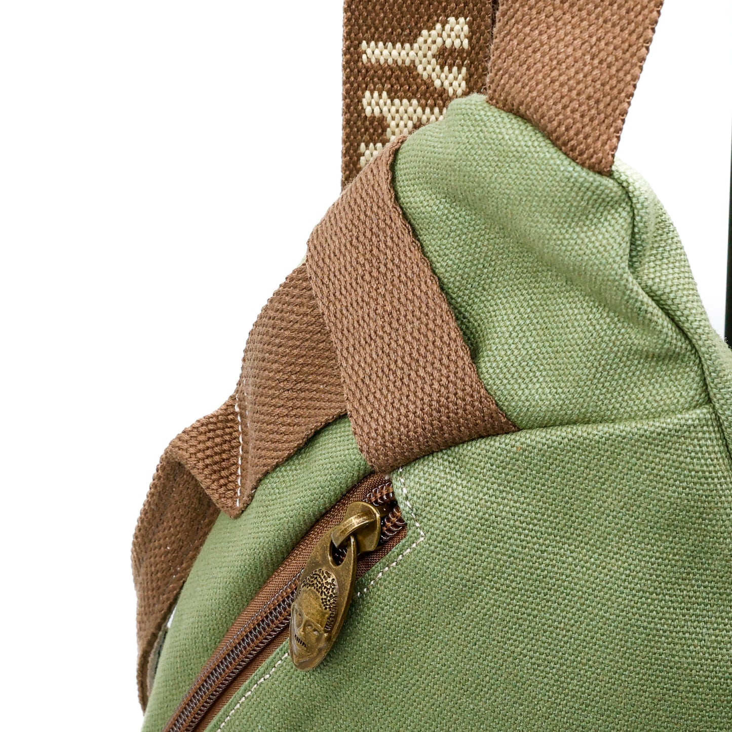 YAN SHUANG Military Green Shoulder Bag