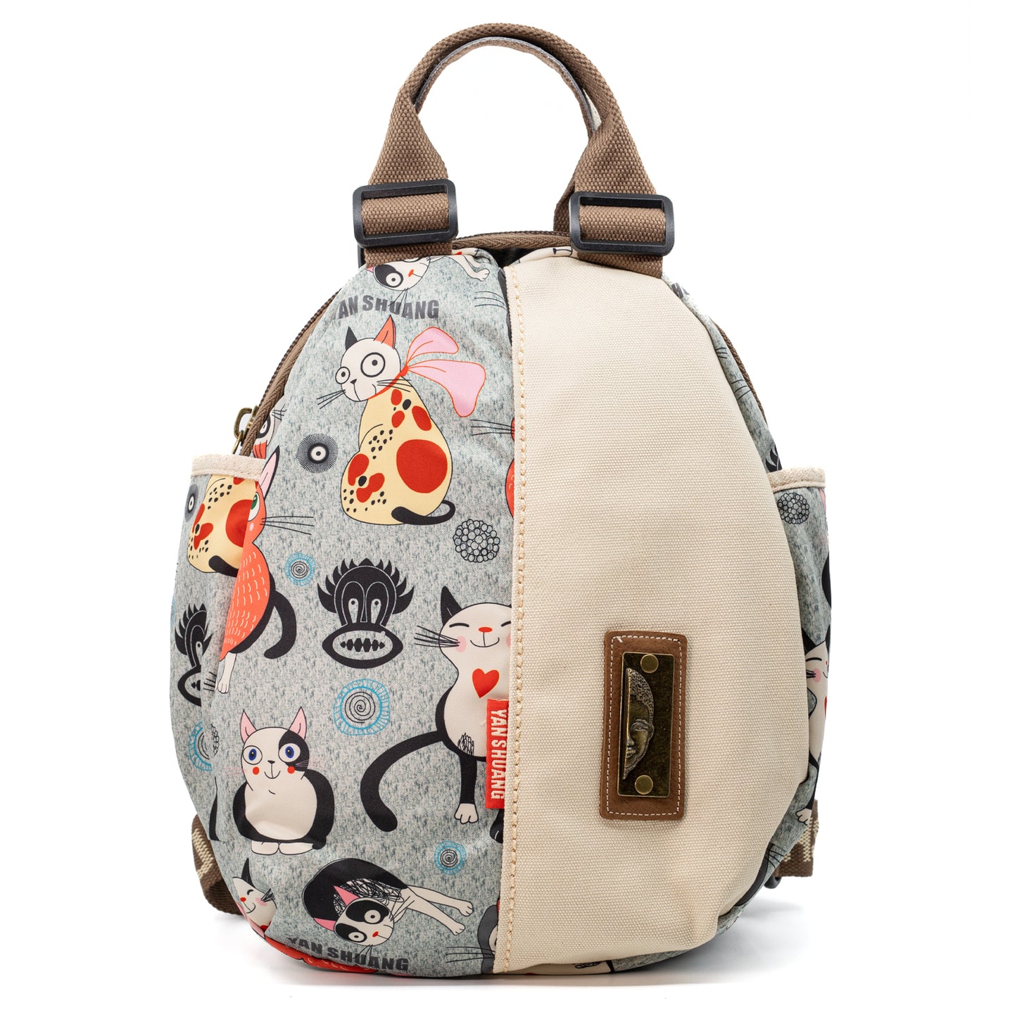 YAN SHUANG Ivory Mao Cat Urban Backpack