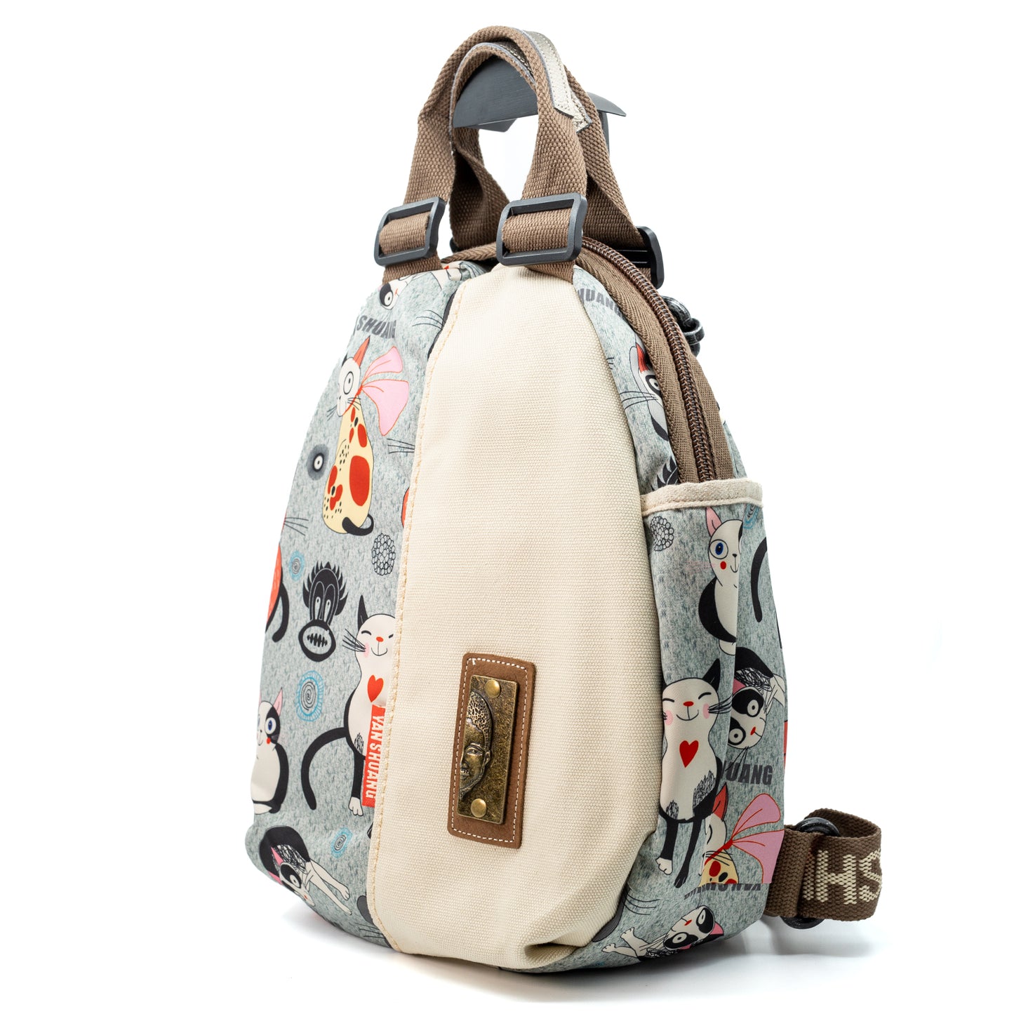 YAN SHUANG Ivory Mao Cat Urban Backpack