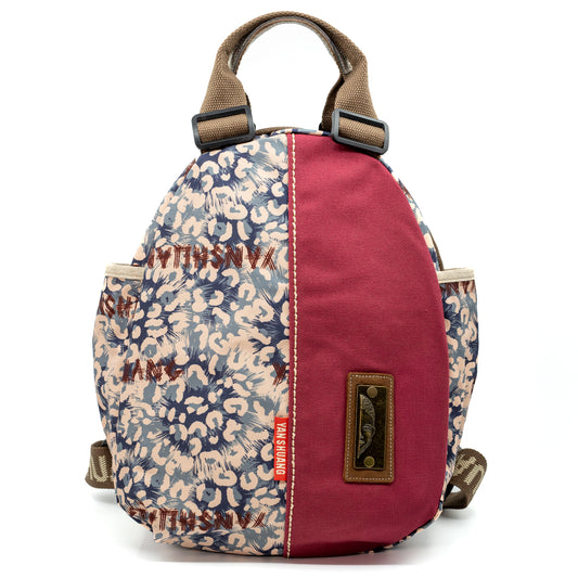 YAN SHUANG Mochila Urbana Macaroni Algodón Rojo