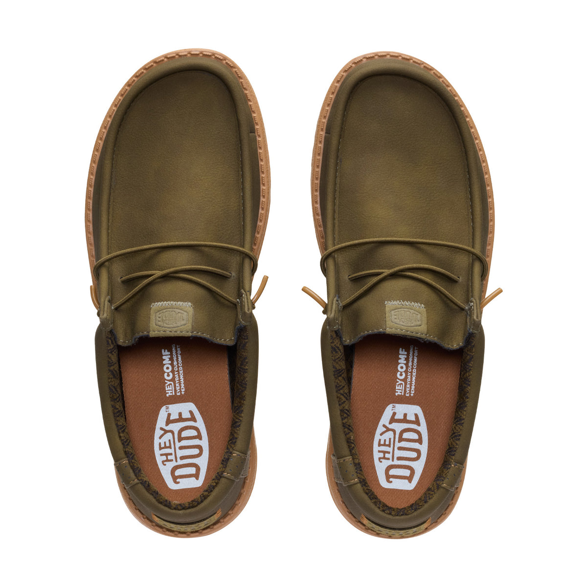 HEY DUDE CLASSIC OLIVE GREEN & BROWN