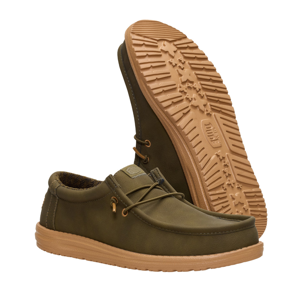 HEY DUDE CLASSIC OLIVE GREEN & BROWN
