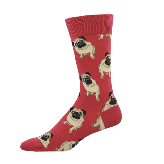 SOCKSMITH PUGS RED 2