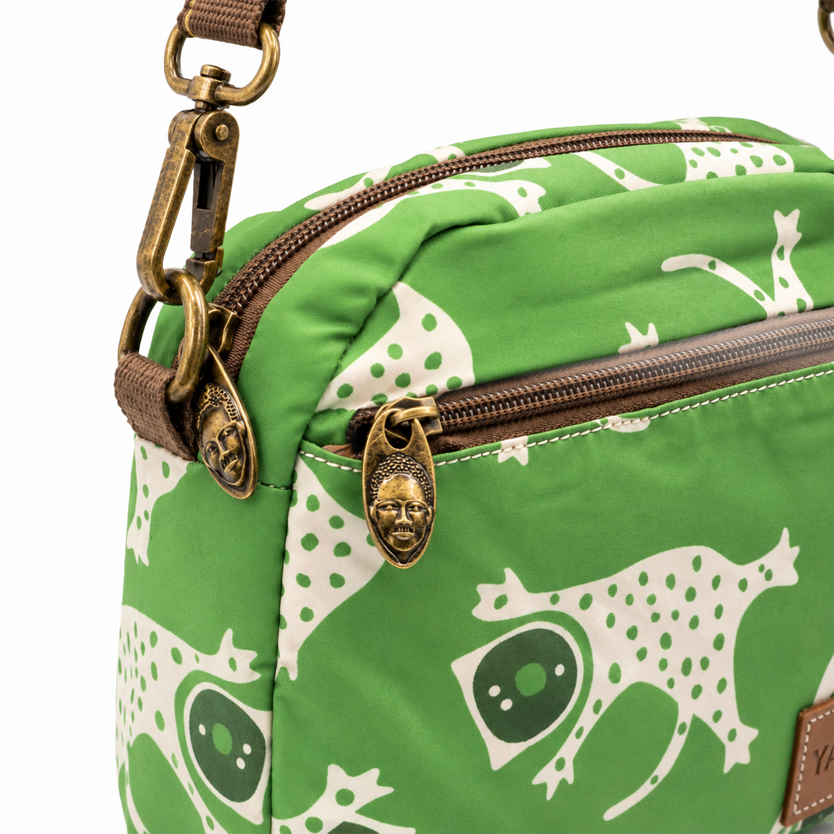 YAN SHUANG Bandolera Mujer Green Leopard