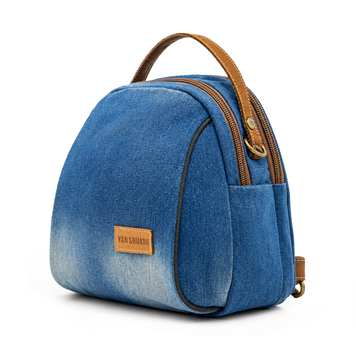 YAN SHUANG Mochila Convertible Denim
