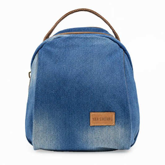 YAN SHUANG Convertible Denim Backpack