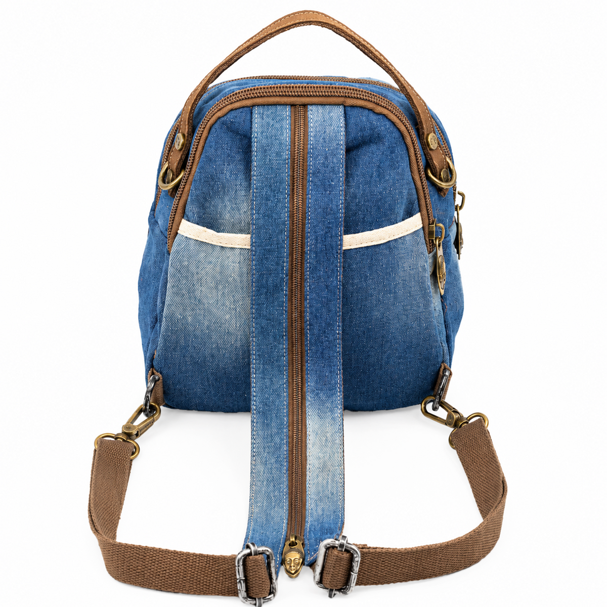 YAN SHUANG Mochila Convertible Denim