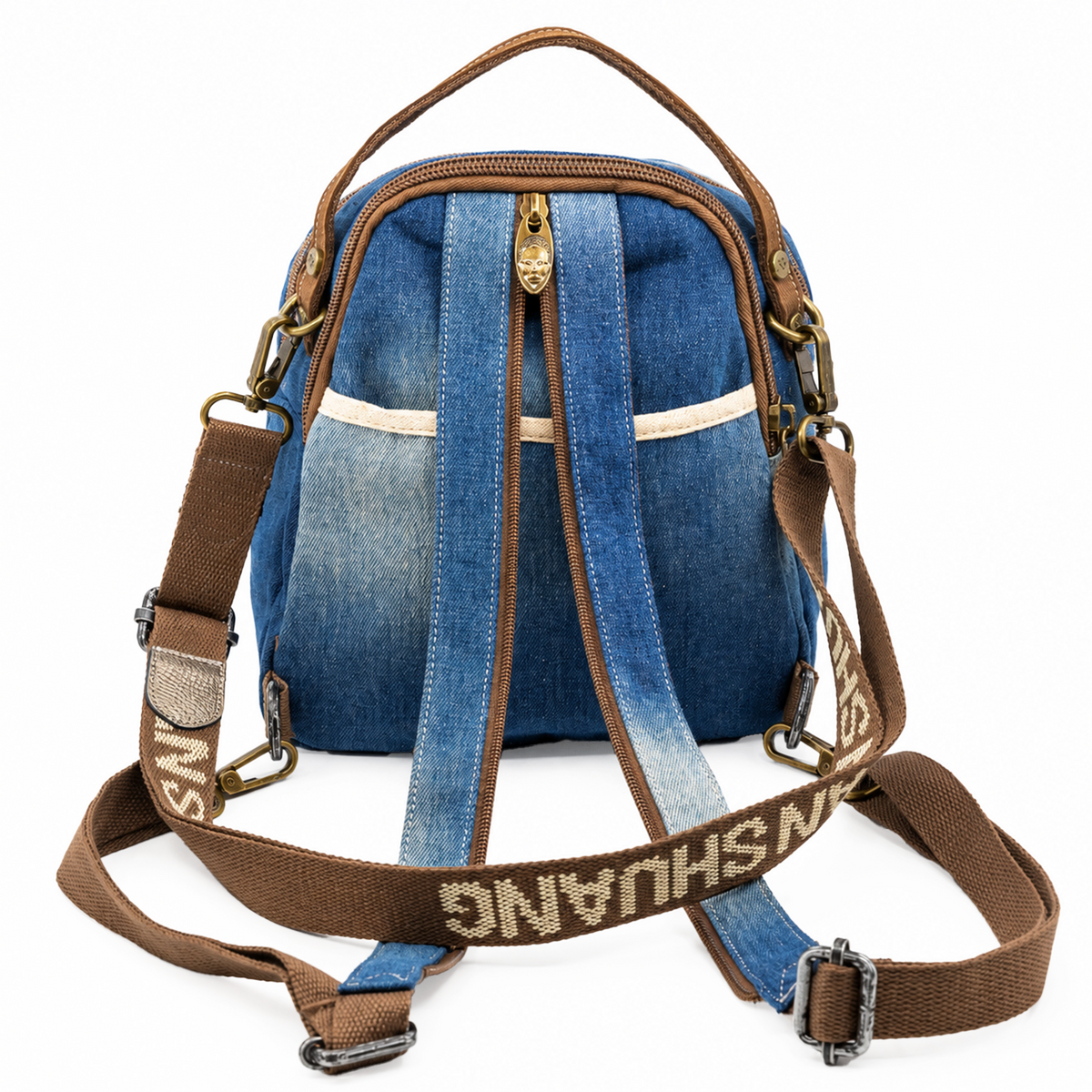 YAN SHUANG Mochila Convertible Denim