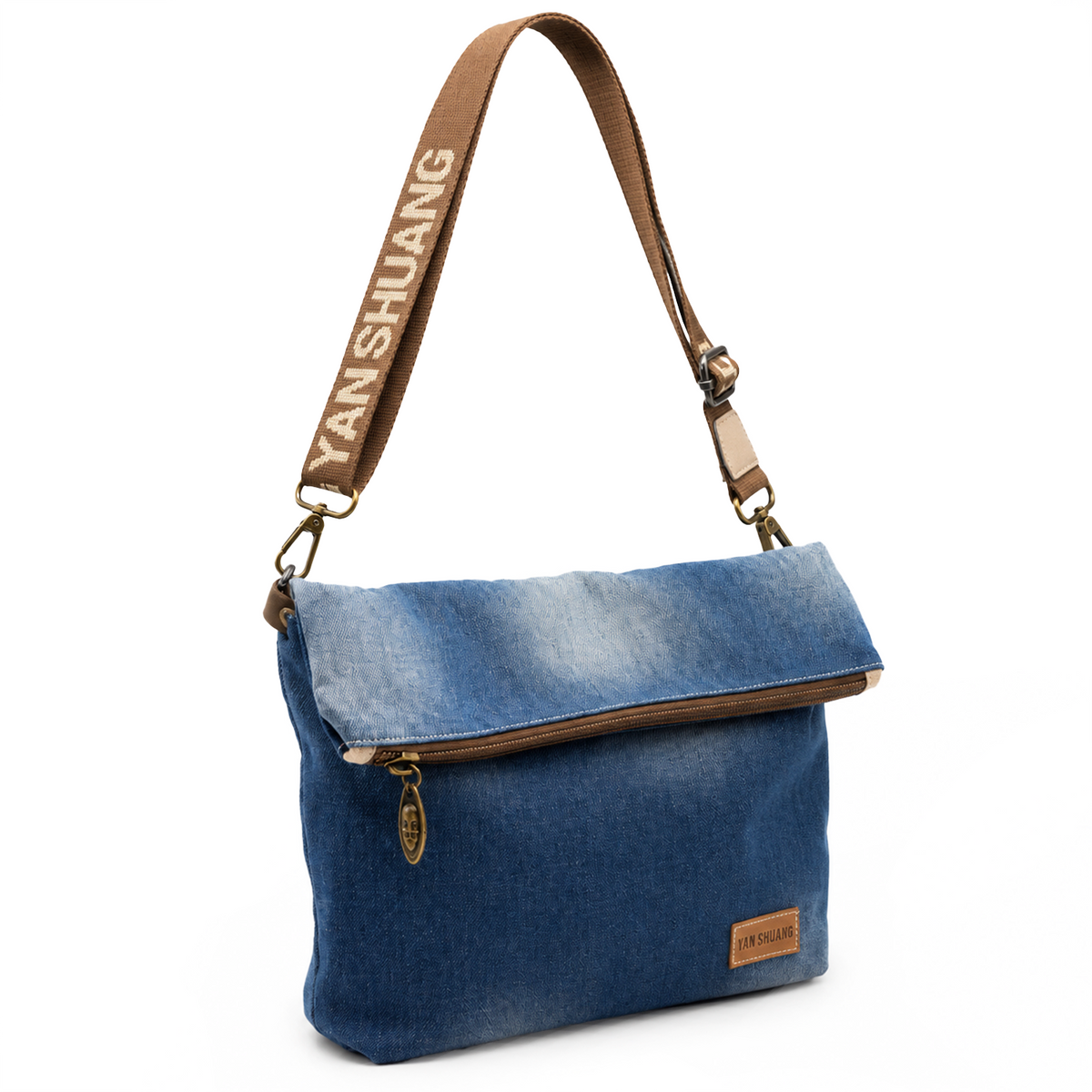 YAN SHUANG Bandolera Vaquero Denim