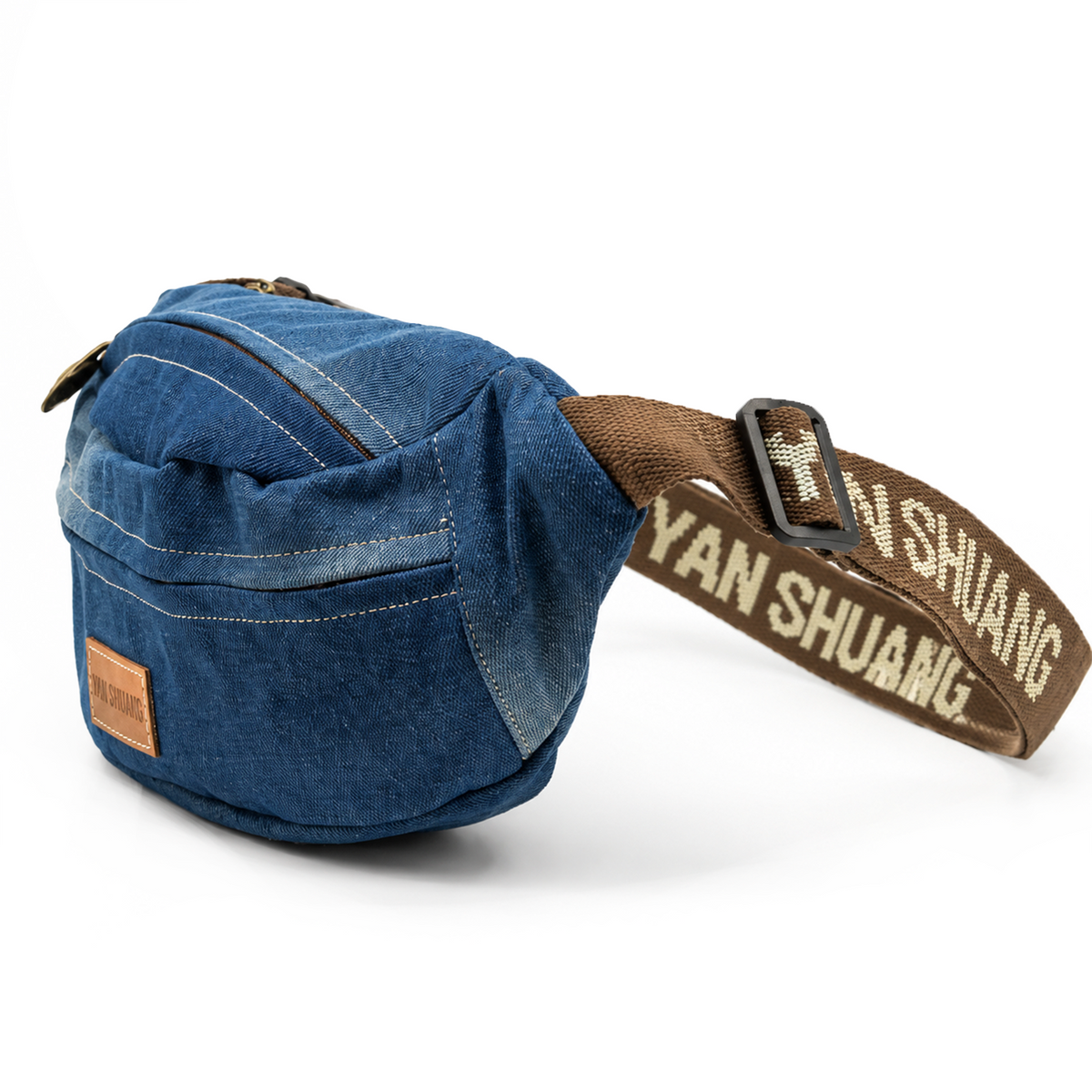 YAN SHUANG Riñonera Denim