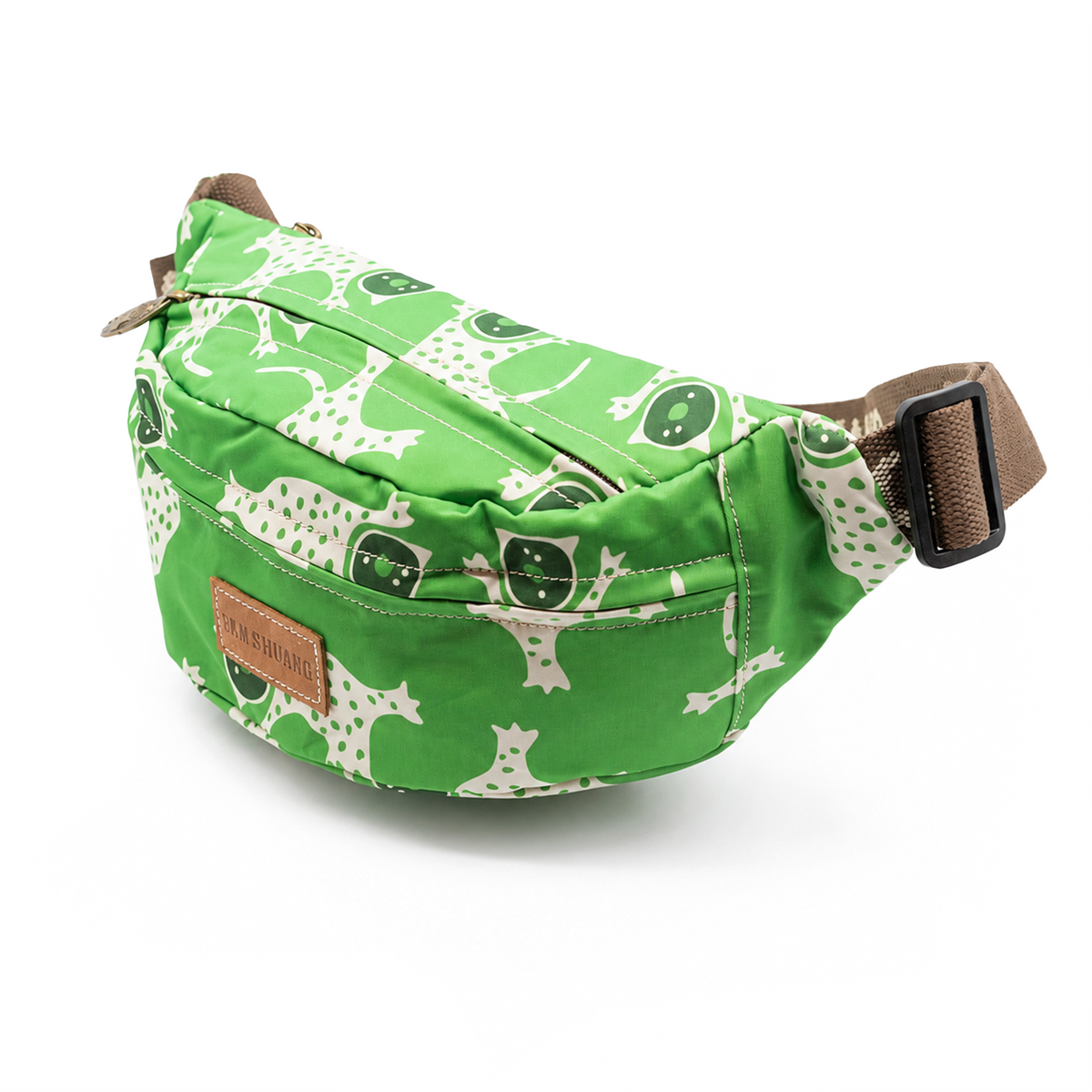YAN SHUANG Riñonera Green Leopard