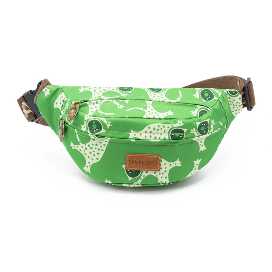 YAN SHUANG Riñonera Green Leopard
