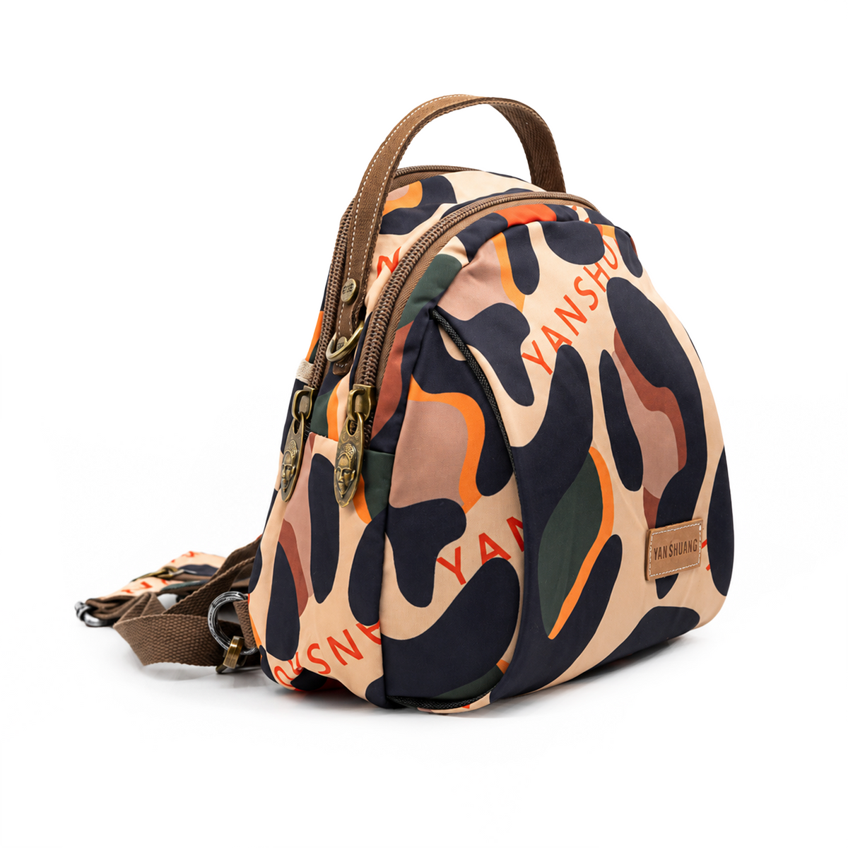 YAN SHUANG Mochila Convertible Leopardo De Color