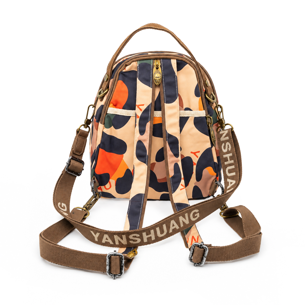 YAN SHUANG Mochila Convertible Leopardo De Color