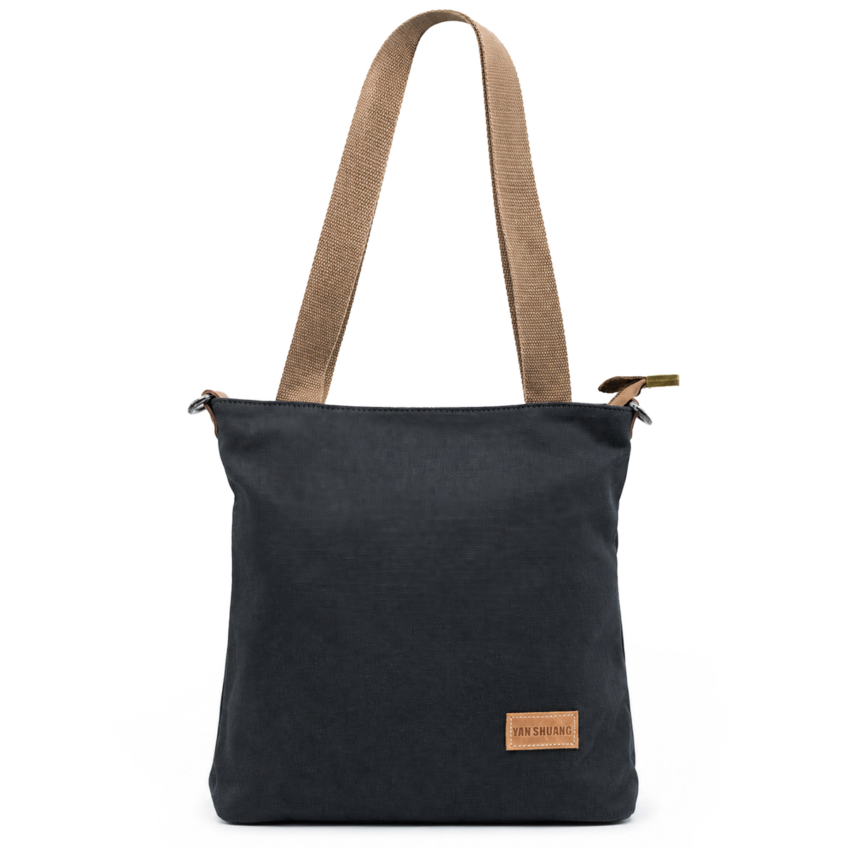 YAN SHUANG Bolso grande Algodón Negro