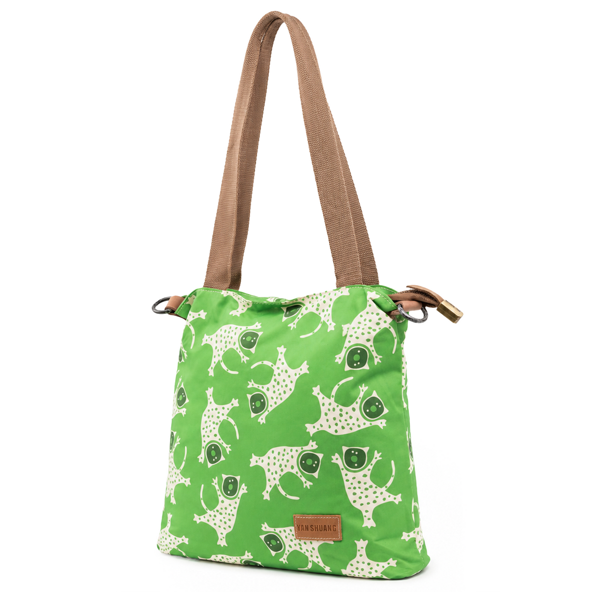 YAN SHUANG Bolso pequeño Green Leopard