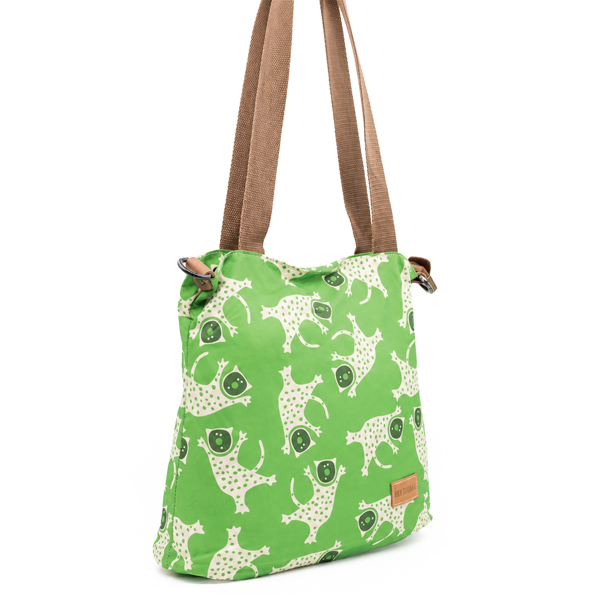 YAN SHUANG Bolso pequeño Green Leopard
