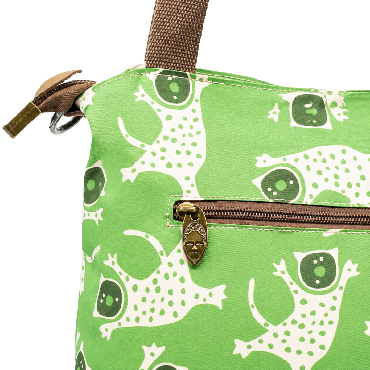 YAN SHUANG Bolso pequeño Green Leopard