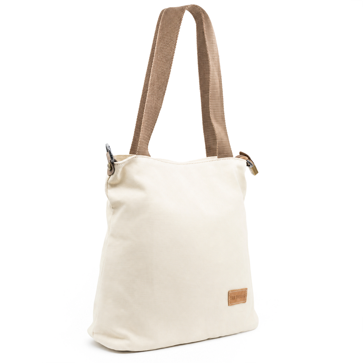 YAN SHUANG Bolso grande Algodón Marfil