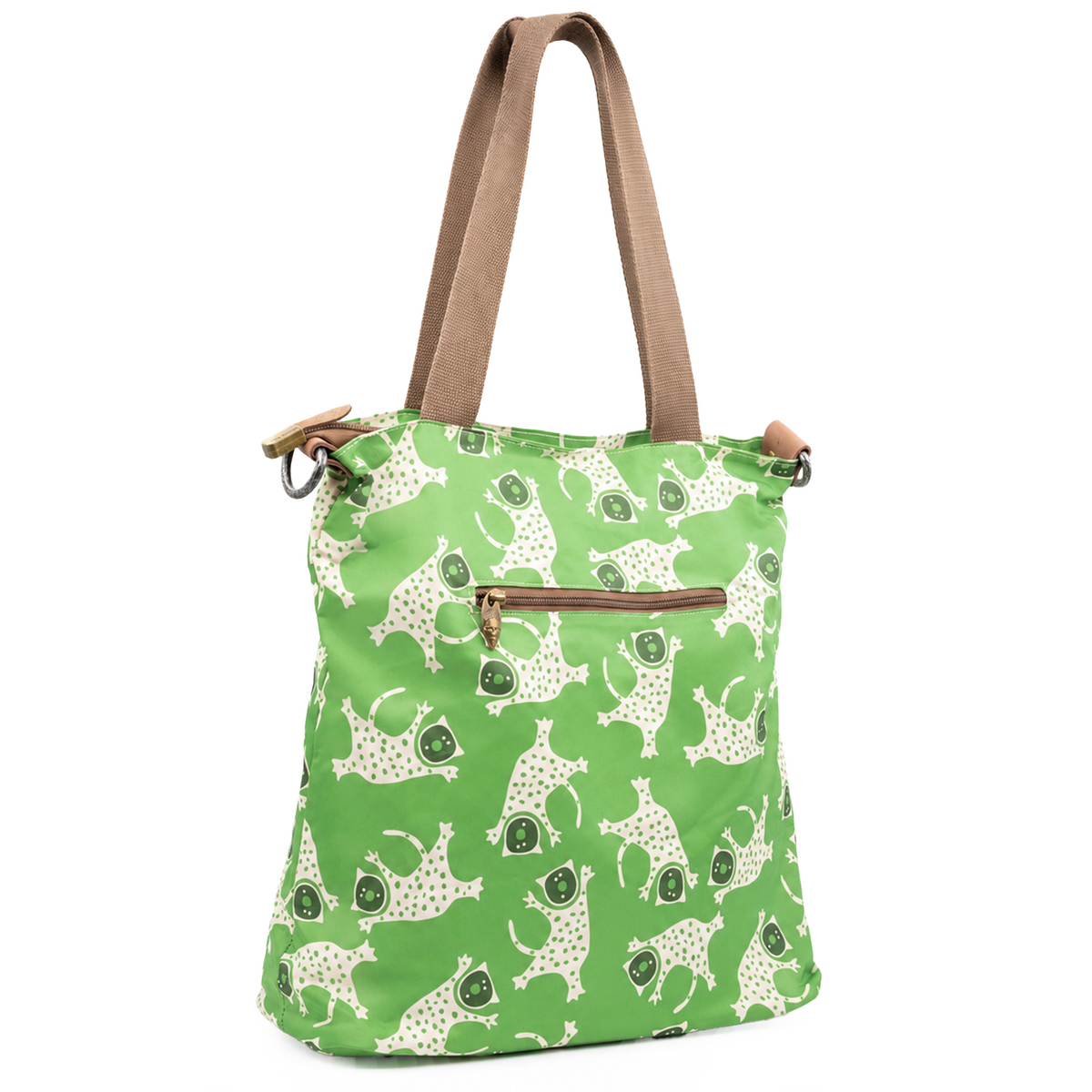 YAN SHUANG Large Green Leopard Bag