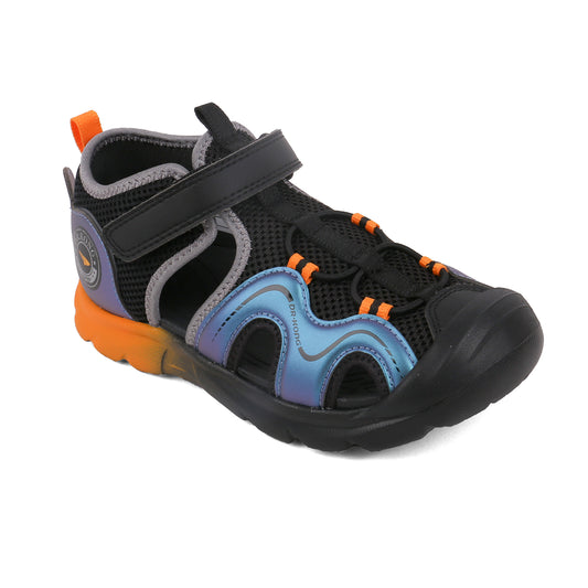 DR. KONG 876 BLUE BLACK SANDALS