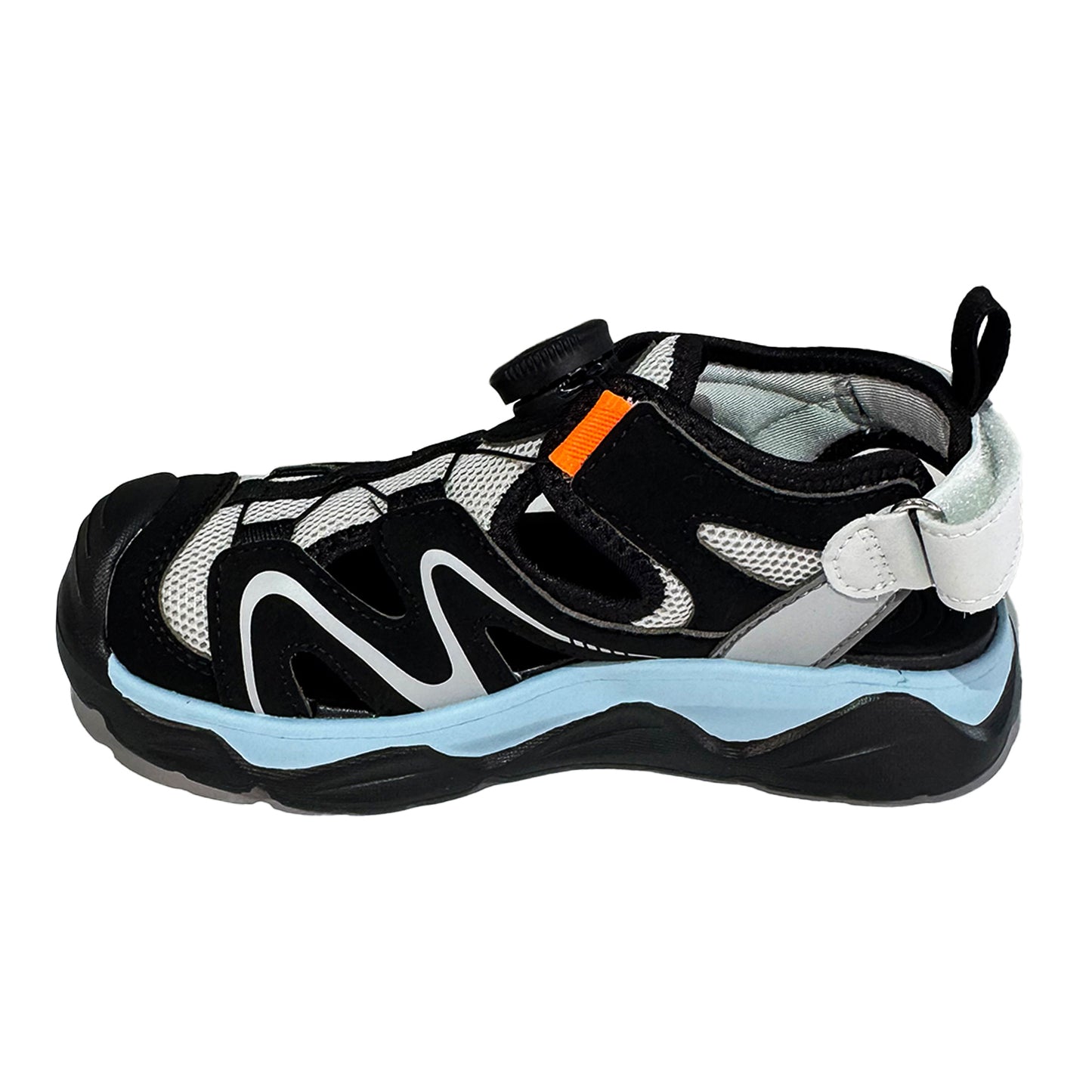 DR. KONG 922 BLACK BLUE SANDALS