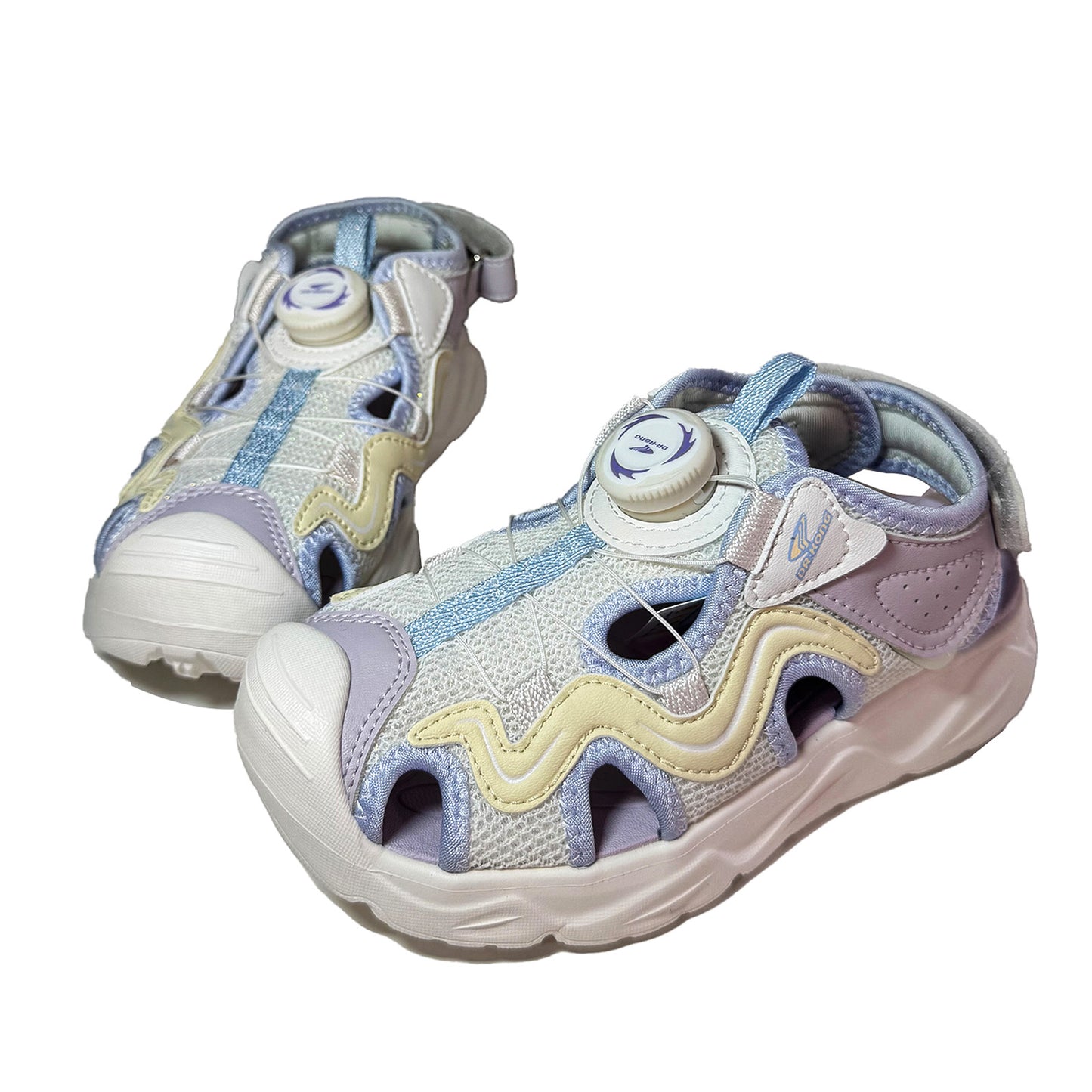 DR. KONG 940 BEIGE PURPLE SANDALS