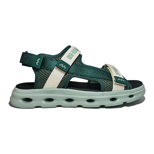 DR KONG 755 GREEN BLACK SANDALS