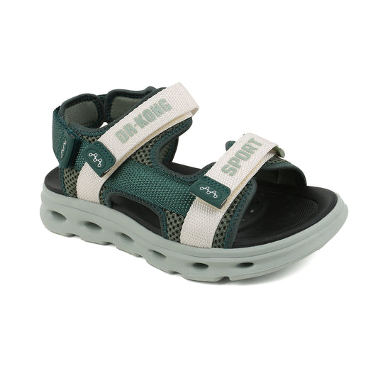 DR KONG 755 GREEN BLACK SANDALS