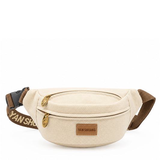 YAN SHUANG Ivory Cotton Fanny Pack