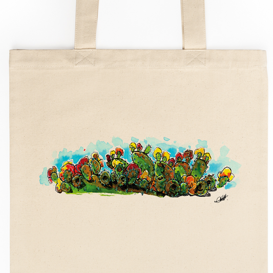 DUNNE BRAND Prickly Pear Tote Bag