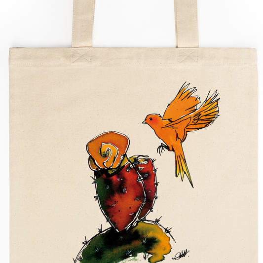 DUNNE BRAND Fig and Canary Tote Bag